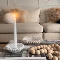 Ruffle Decor Candle Holder