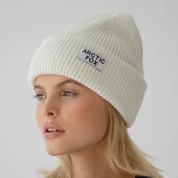 Recycled Bottle Beanie - Winter White